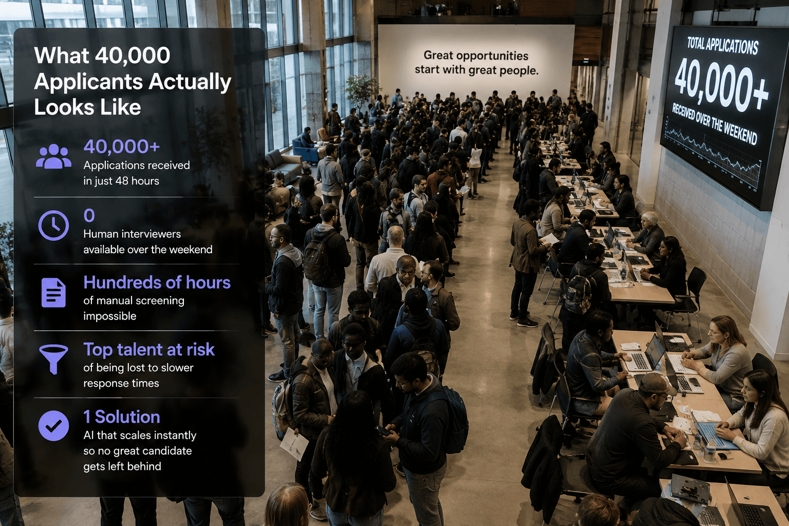 What Happens When 40,000 People Apply Over a Weekend