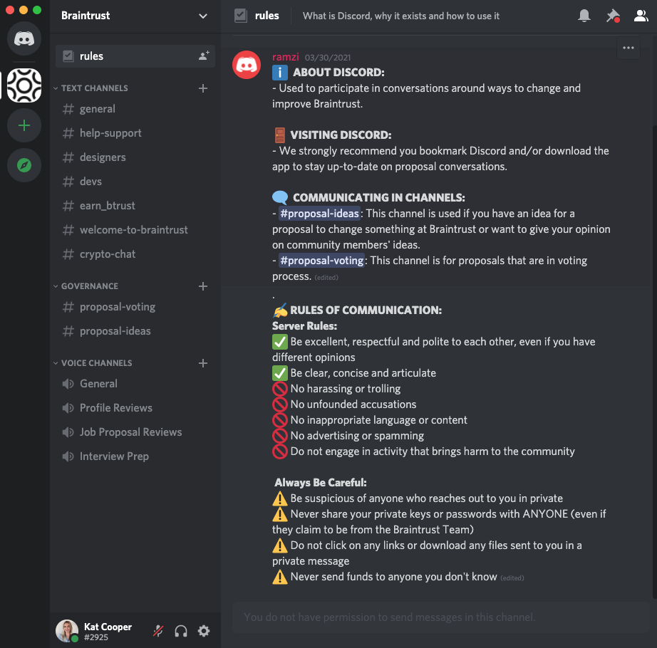 Braintrust all hands june 3 2021 Discord