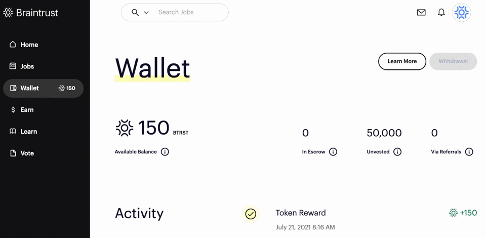 Braintrust growth report august 26 2021 product wallet