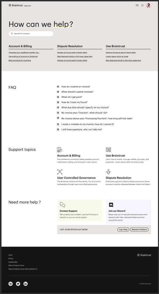 Braintrust growth report july 8 2021 knowledge center mockups