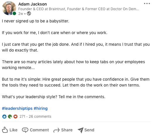 Braintrust growth report juy 1 2021 adam jackson twitter