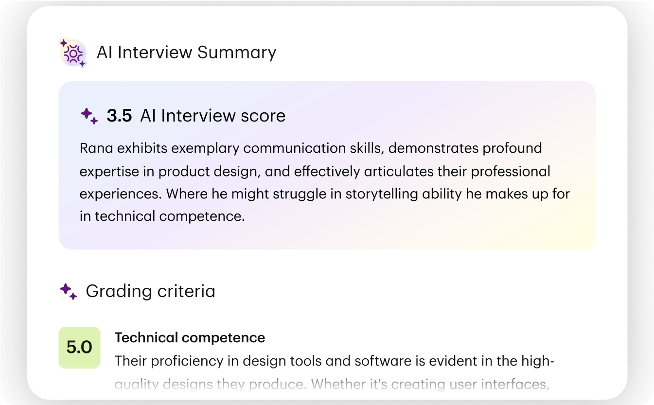 Interview summary