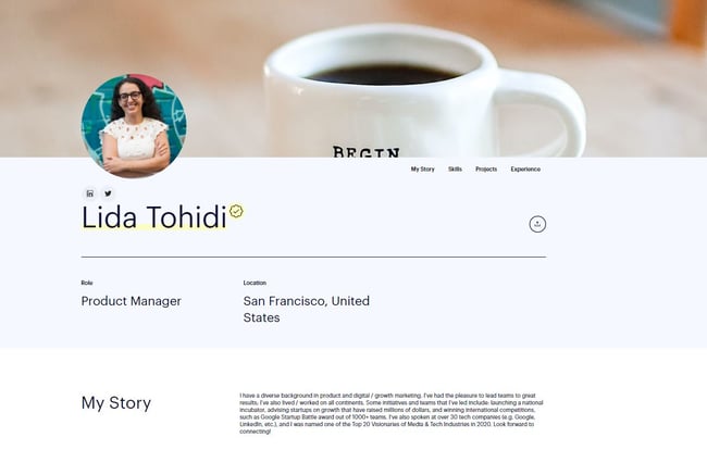 Product Manager Lida Tohidi's Braintrust profile