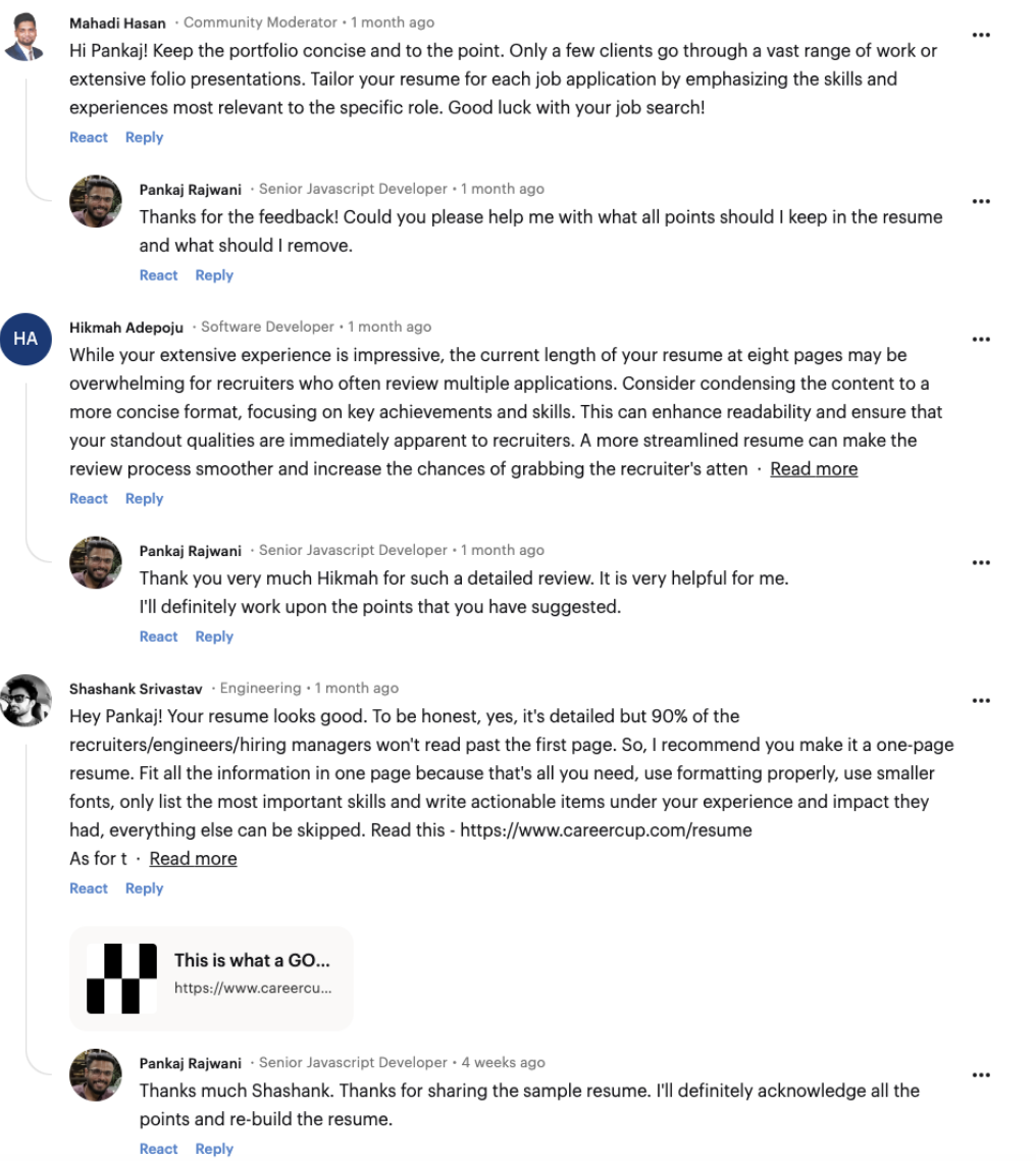 Replies