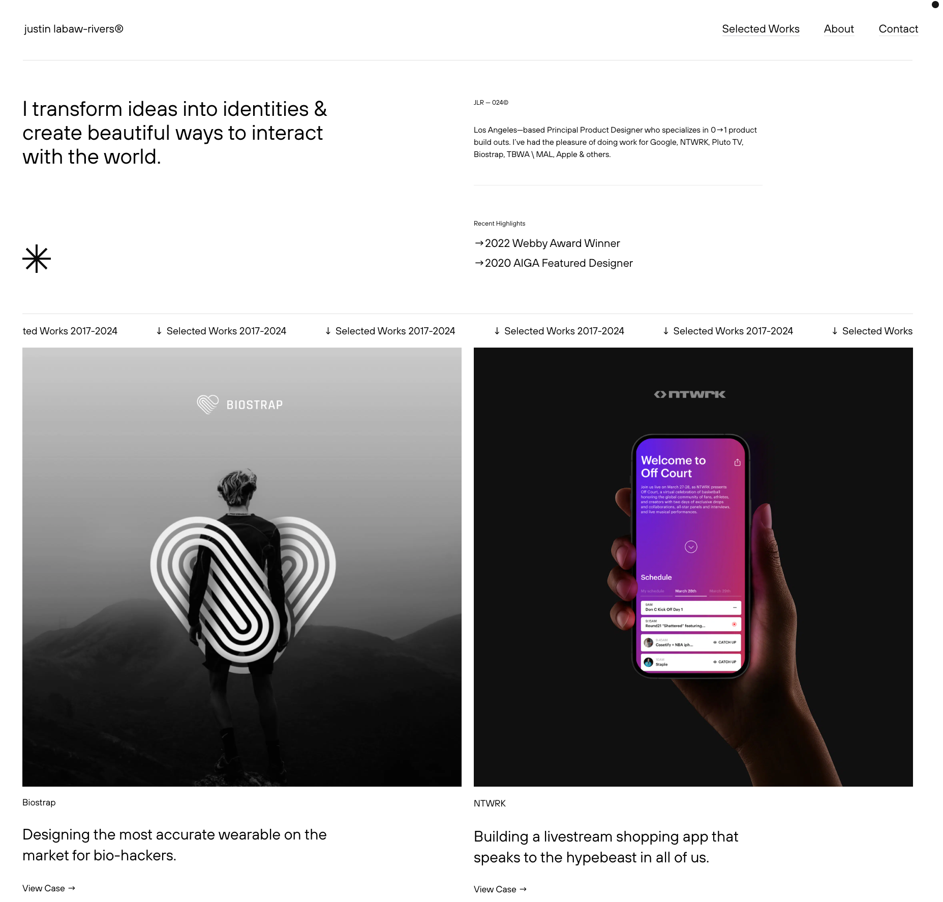 justin portfolio