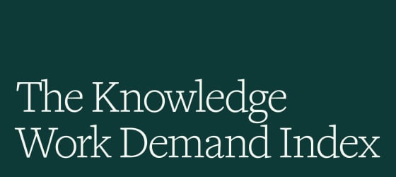 The Knowledge Work Demand Index postcard